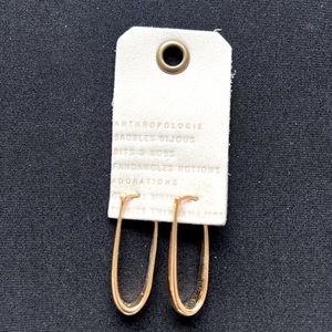 Anthropologie Gold Hoop Earrings